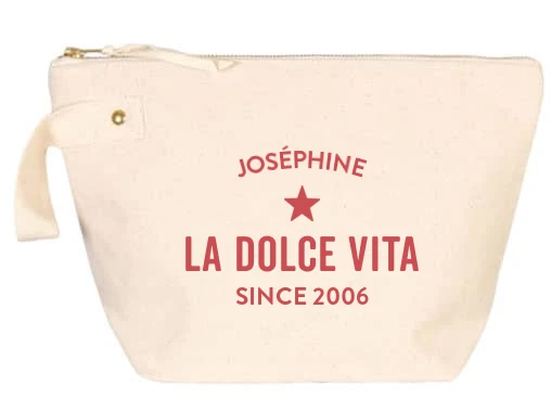 Trousse de toilette personnalisable