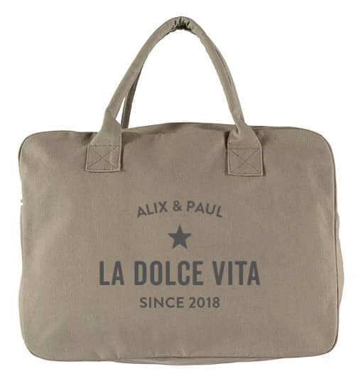 Sac week-end personnalisable Trendy