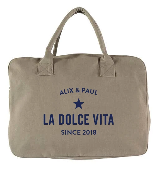Sac week-end personnalisable Trendy