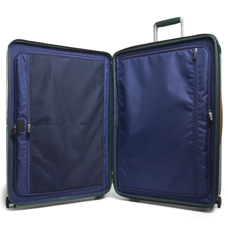 4-WHEEL EXPANDABLE LARGE ZIP SUITCASE