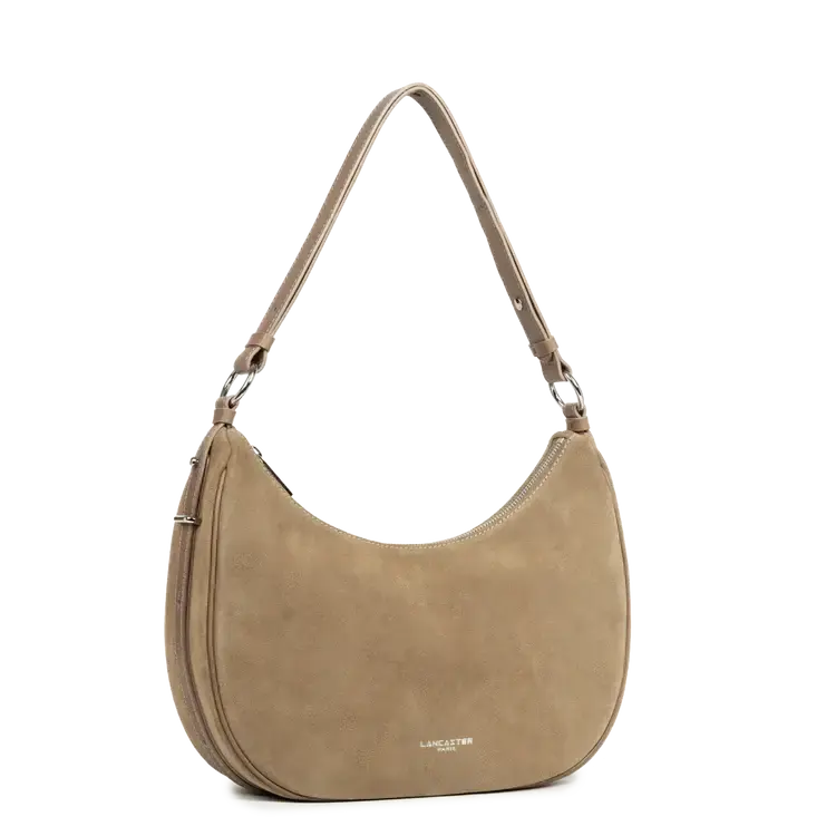 Grand Sac Besace Lancaster Suède 480-082 : Cuir Velours
