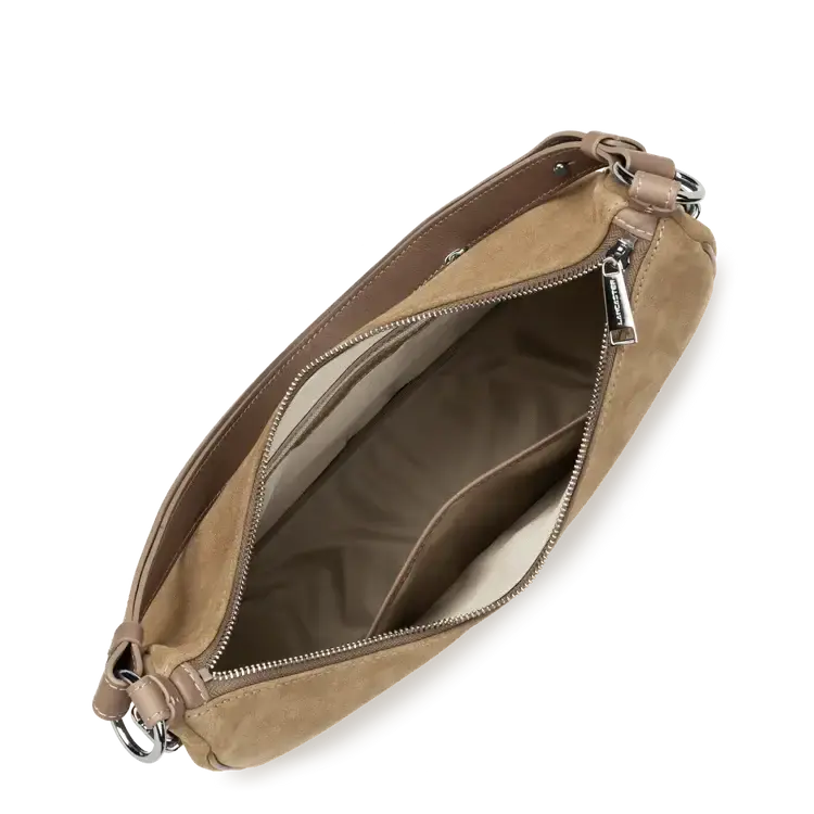 Grand Sac Besace Lancaster Suède 480-082 : Cuir Velours