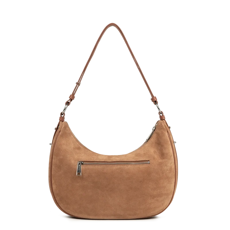 Grand Sac Besace Lancaster Suède 480-082 : Cuir Velours