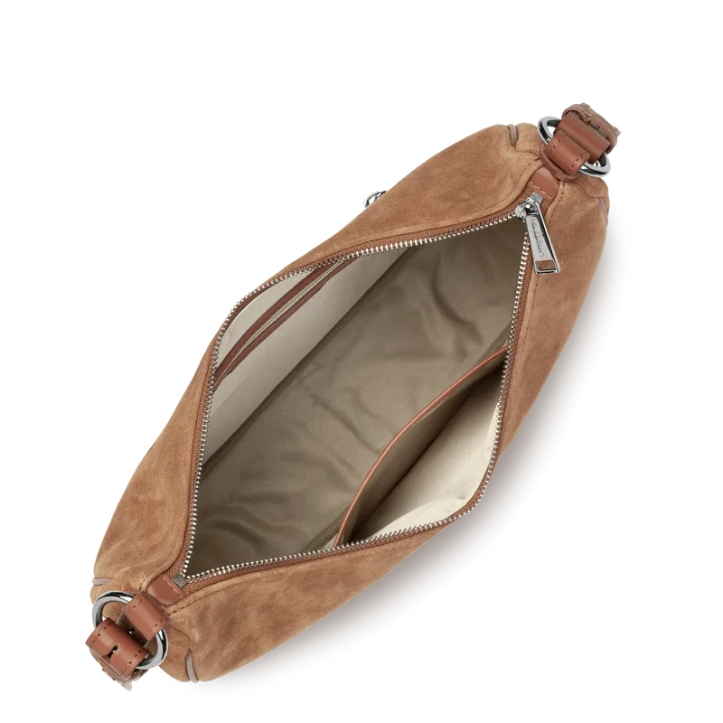 Grand Sac Besace Lancaster Suède 480-082 : Cuir Velours