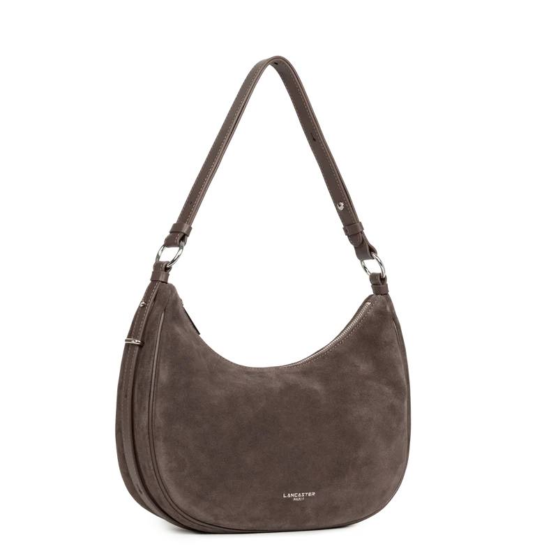 Grand Sac Besace Lancaster Suède 480-082 : Cuir Velours