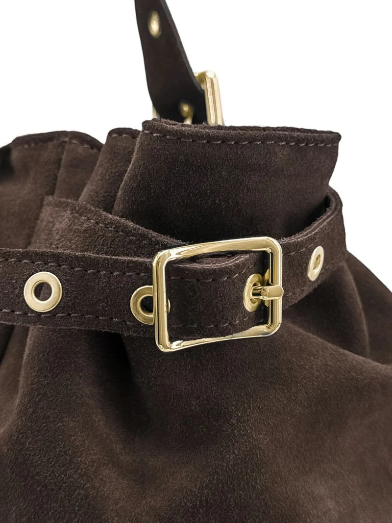 Sac bowling en daim New PRINCESS SUEDE XL Chocolat