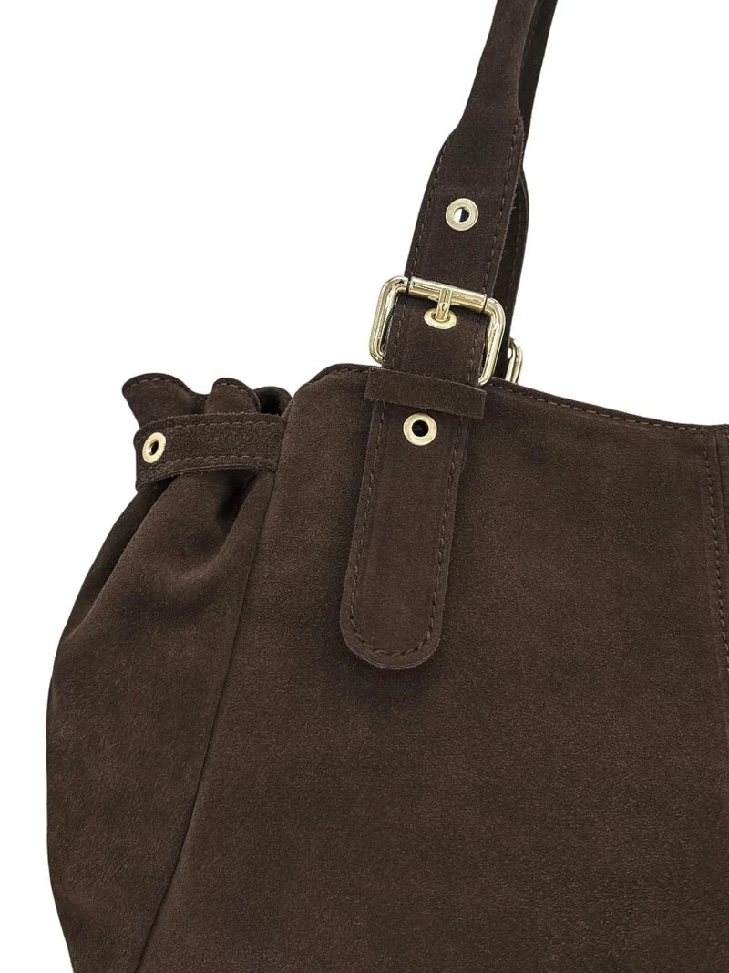 Sac bowling en daim New PRINCESS SUEDE XL Chocolat