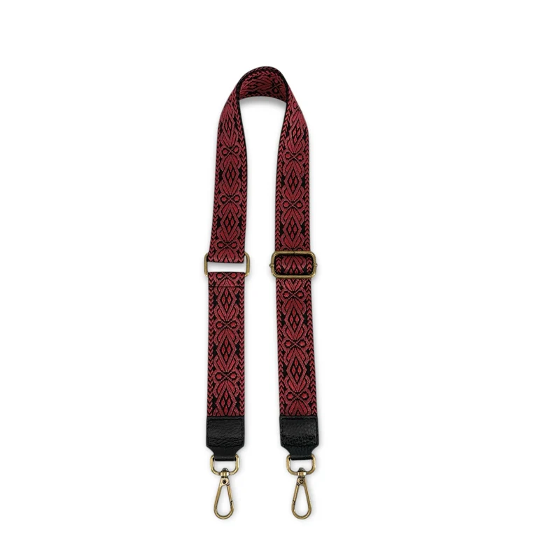 Bandoulière amovible ETHNIC laiton Bordeaux