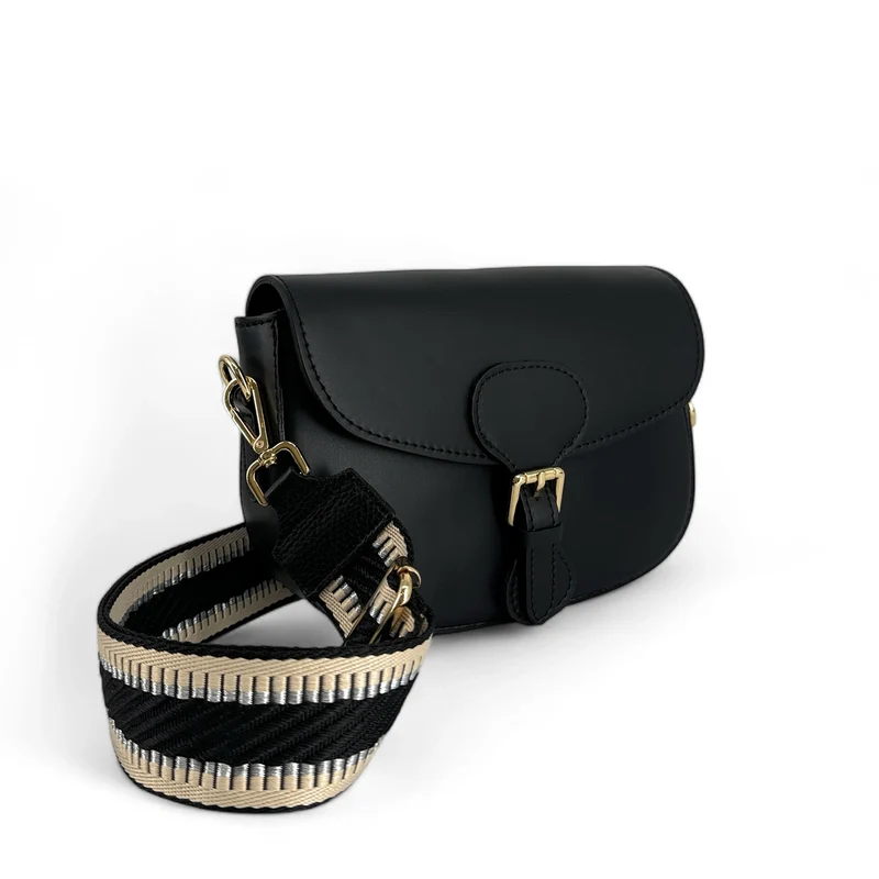 Bandoulière amovible UNI doré Noir et Blanc cassé