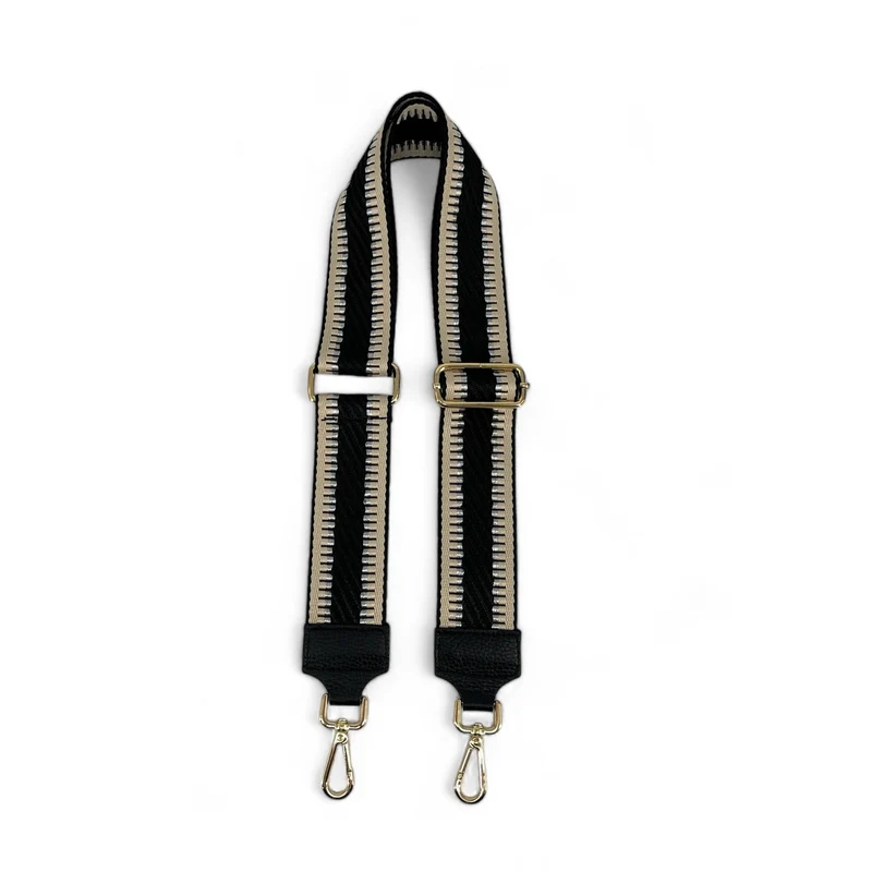 Bandoulière amovible UNI doré Noir et Blanc cassé