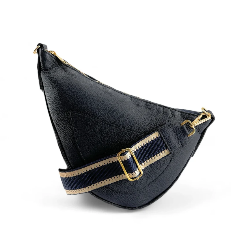Bandoulière amovible UNI doré Bleu denim
