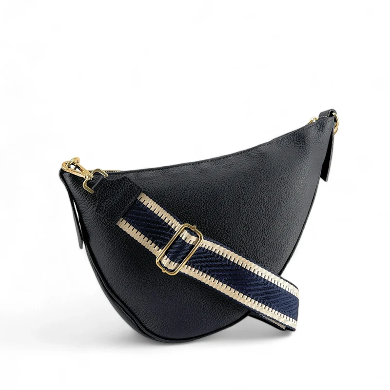 Bandoulière amovible UNI doré Bleu denim