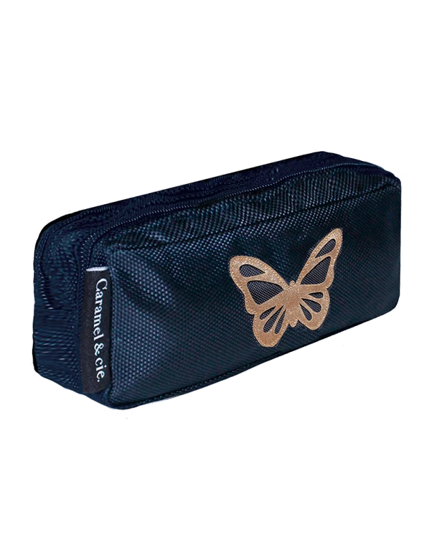 Trousse Double Papillon Bleu