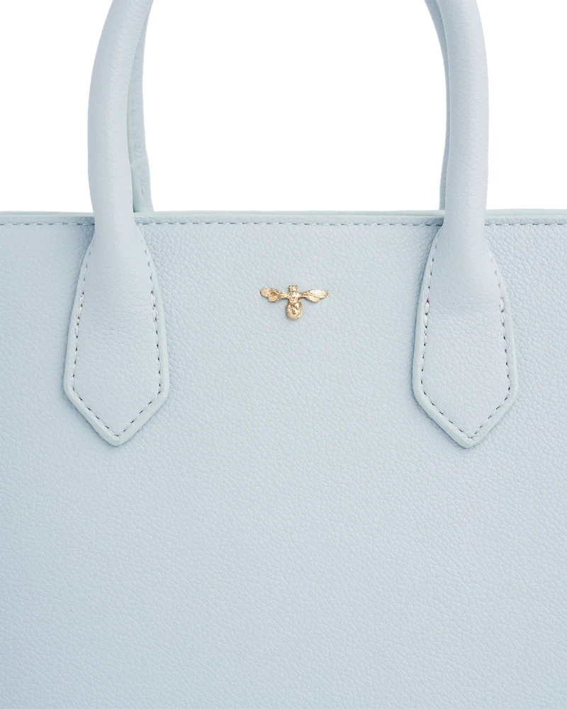 Blue Structured Tote Bag Medium