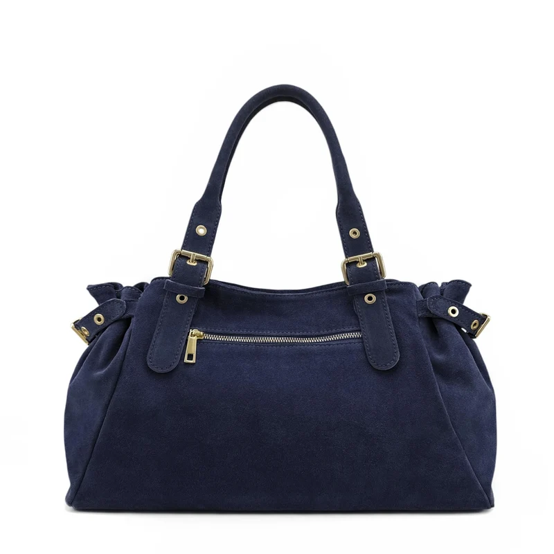 Sac bowling en daim NEW PRINCESS SUEDE XL Bleu marine