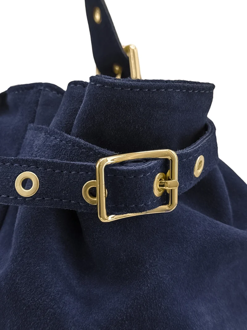 Sac bowling en daim NEW PRINCESS SUEDE XL Bleu marine