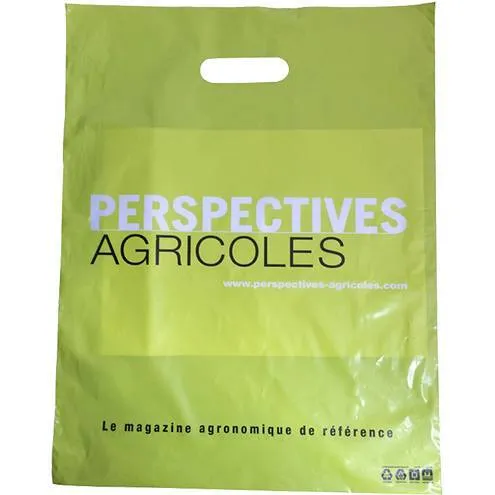 Sac plastique poignées découpées simples