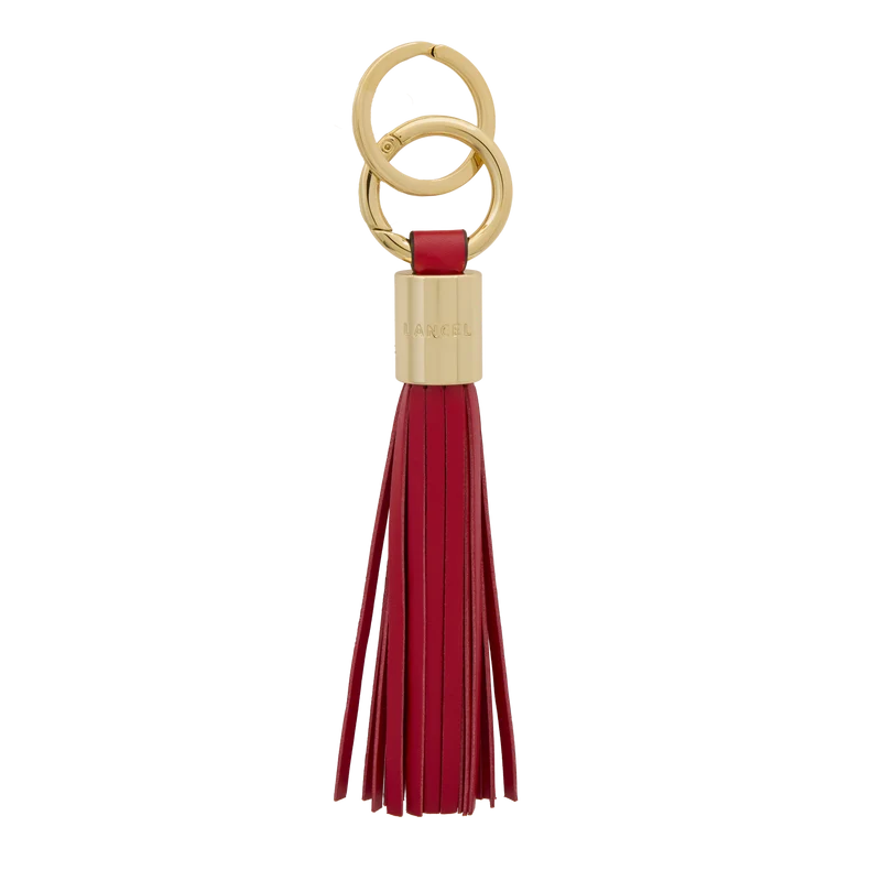 L TASSEL KEYRING