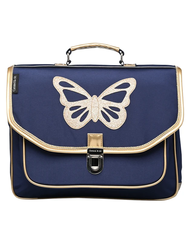 Cartable Moyen Papillon Bleu