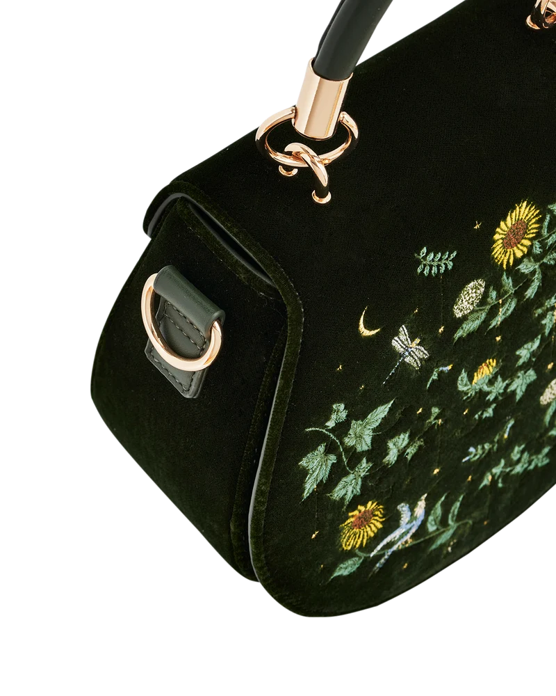Charlotte Sunflower Top Handle Bag