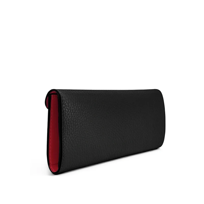 Pochette portefeuille en cuir grainé CLELIA Noir