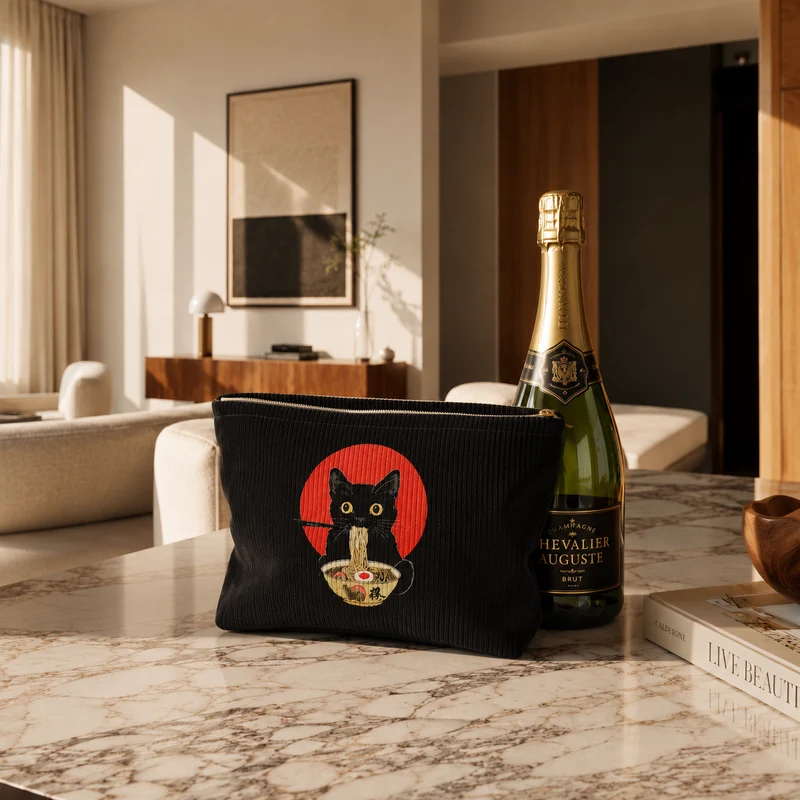 Pochette maquillage | Modèle 2 Amour de Chat
