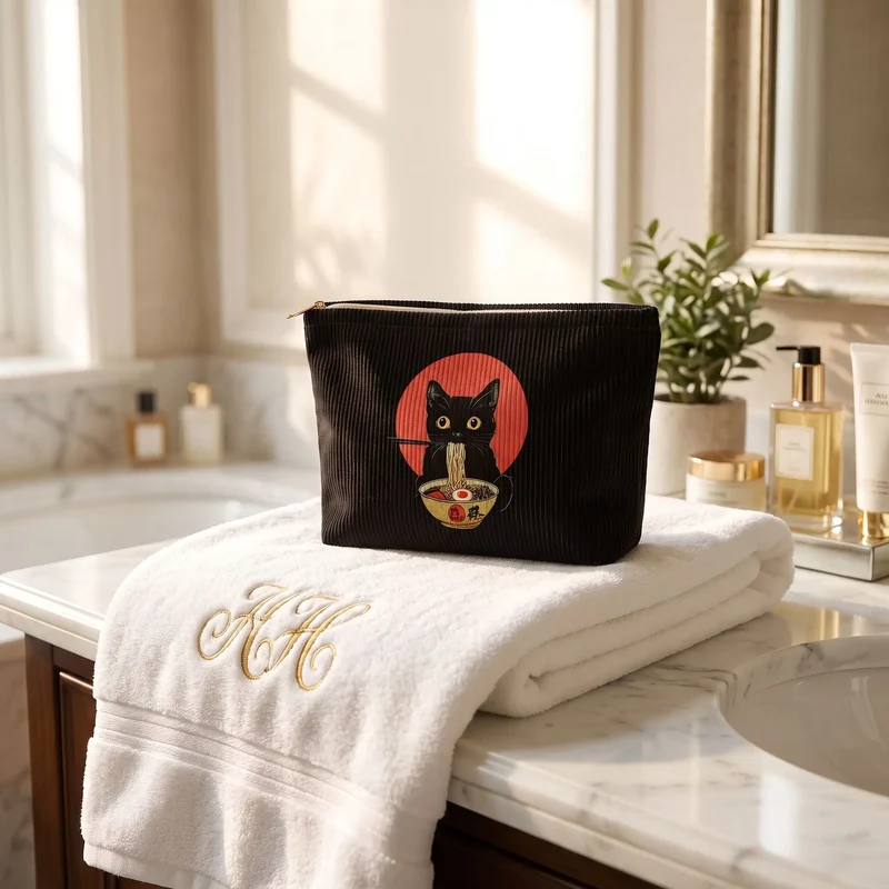 Pochette maquillage | Modèle 2 Amour de Chat