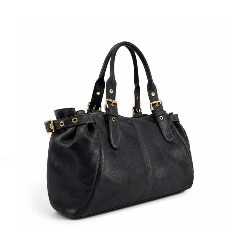 Sac bowling en cuir brossé NEW PRINCESS XL Noir