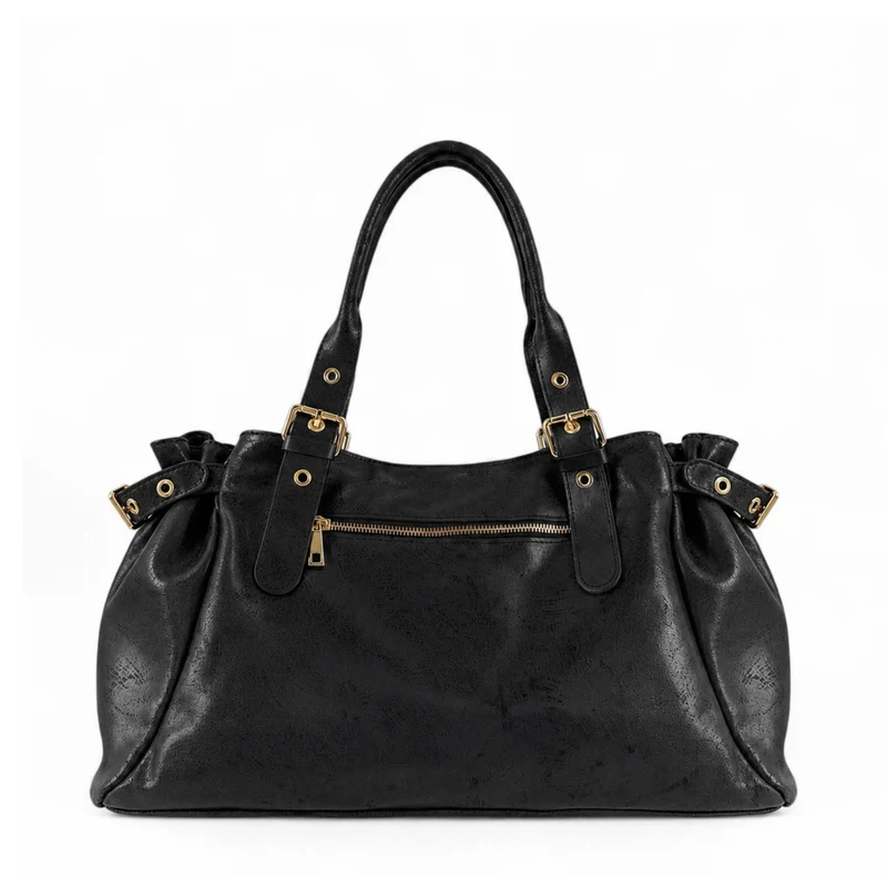 Sac bowling en cuir brossé NEW PRINCESS XL Noir