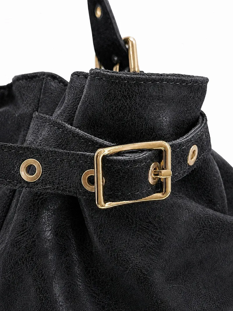 Sac bowling en cuir brossé NEW PRINCESS XL Noir