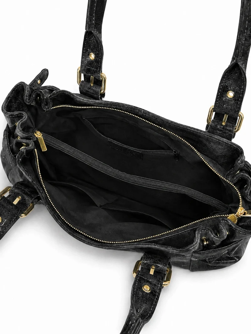 Sac bowling en cuir brossé NEW PRINCESS XL Noir
