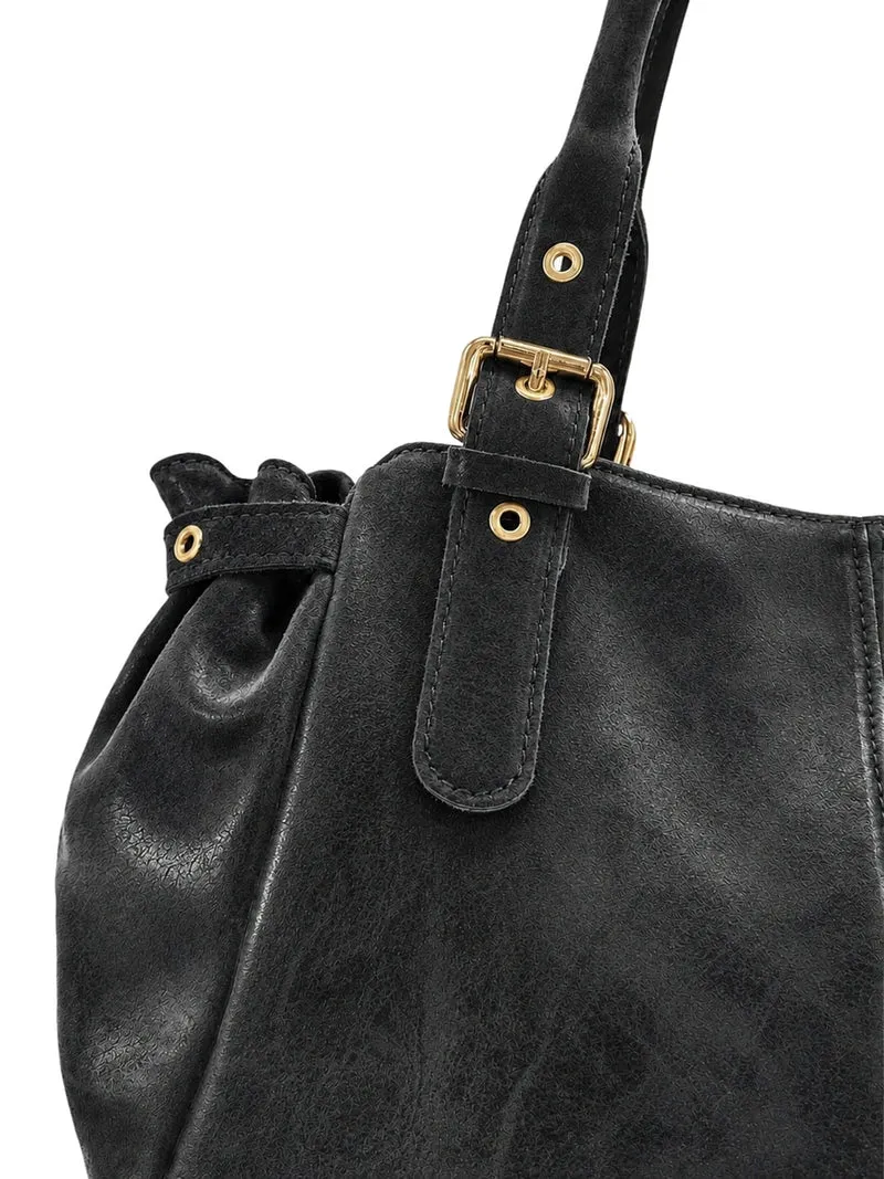 Sac bowling en cuir brossé NEW PRINCESS XL Noir