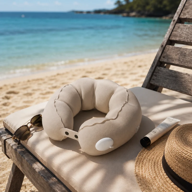 Oreiller gonflable de voyage | Cou Zen Compact
