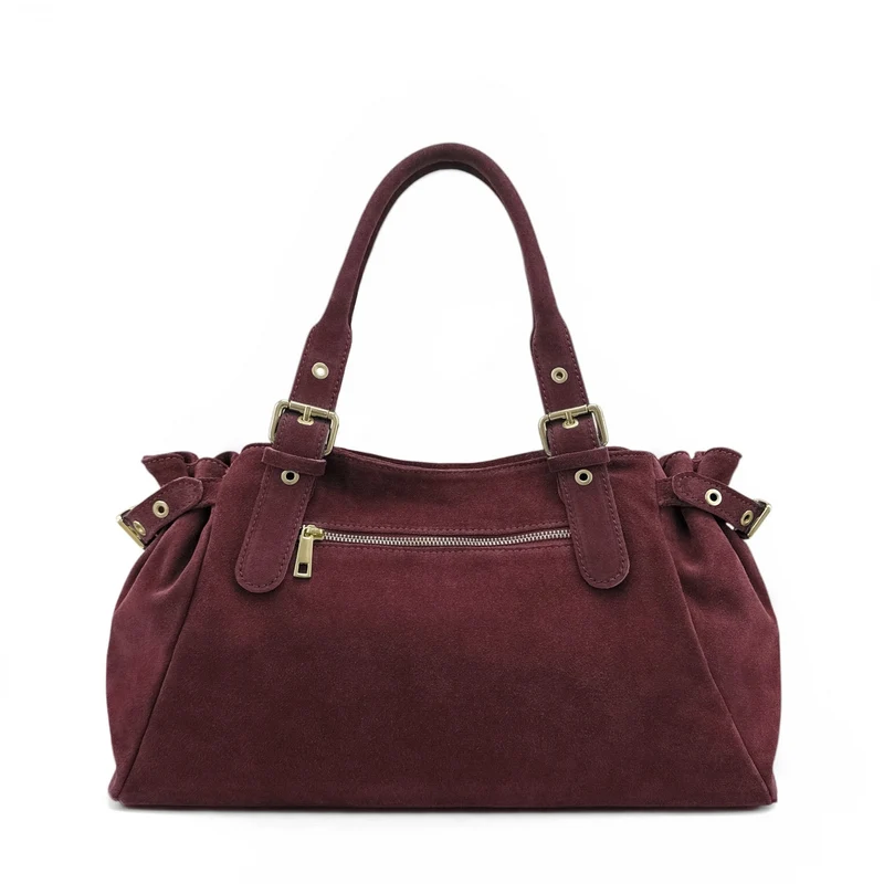 Sac bowling en daim NEW PRINCESS SUEDE XL Bordeaux