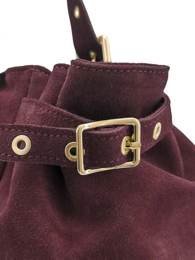 Sac bowling en daim NEW PRINCESS SUEDE XL Bordeaux