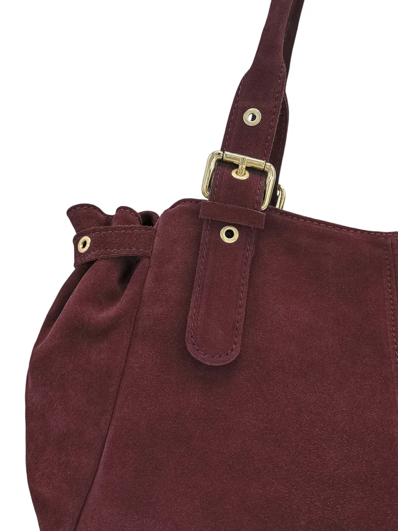 Sac bowling en daim NEW PRINCESS SUEDE XL Bordeaux