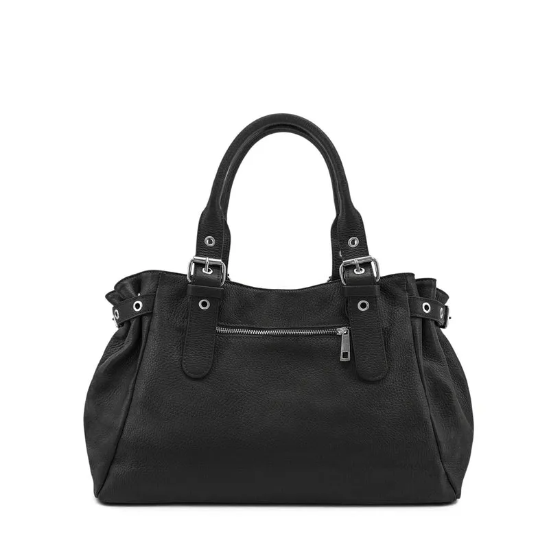 Sac bowling en cuir grainé NEW PRINCESS XL Noir