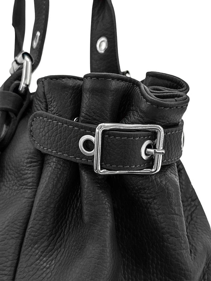 Sac bowling en cuir grainé NEW PRINCESS XL Noir