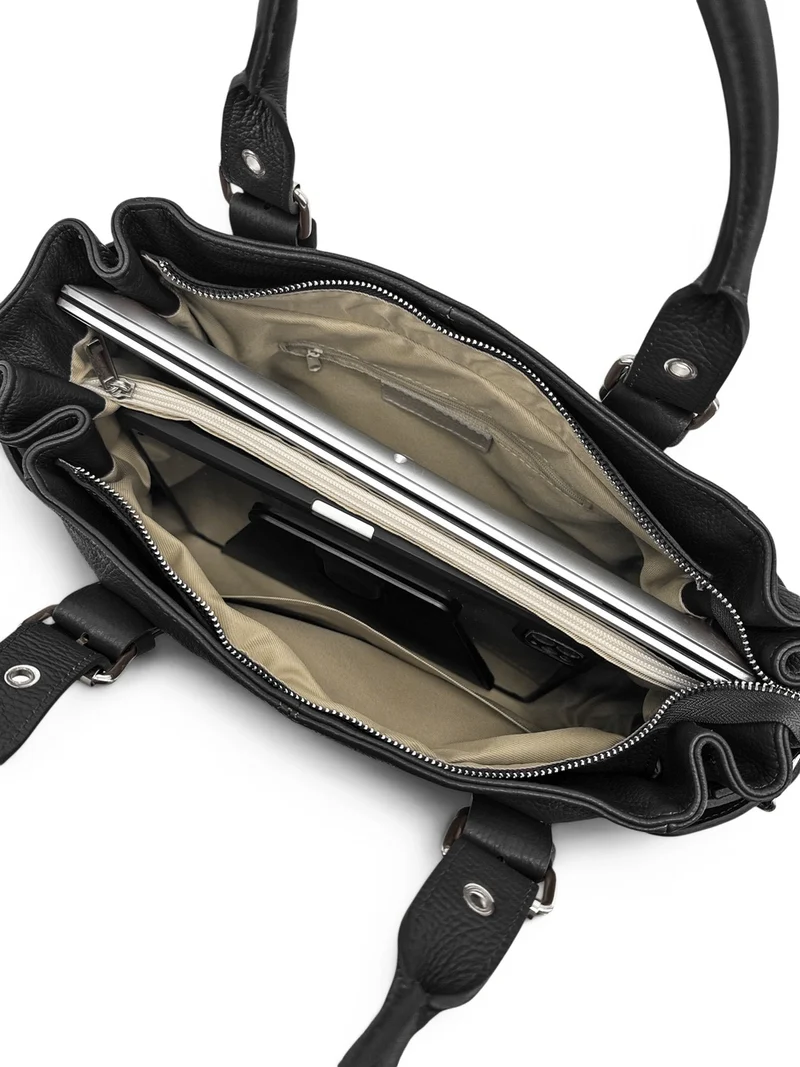 Sac bowling en cuir grainé NEW PRINCESS XL Noir