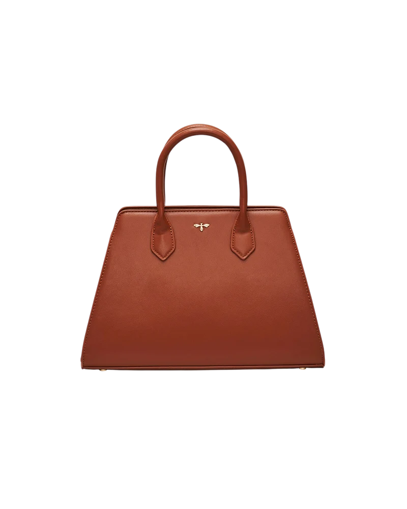 Grace Structured Tote in Tan