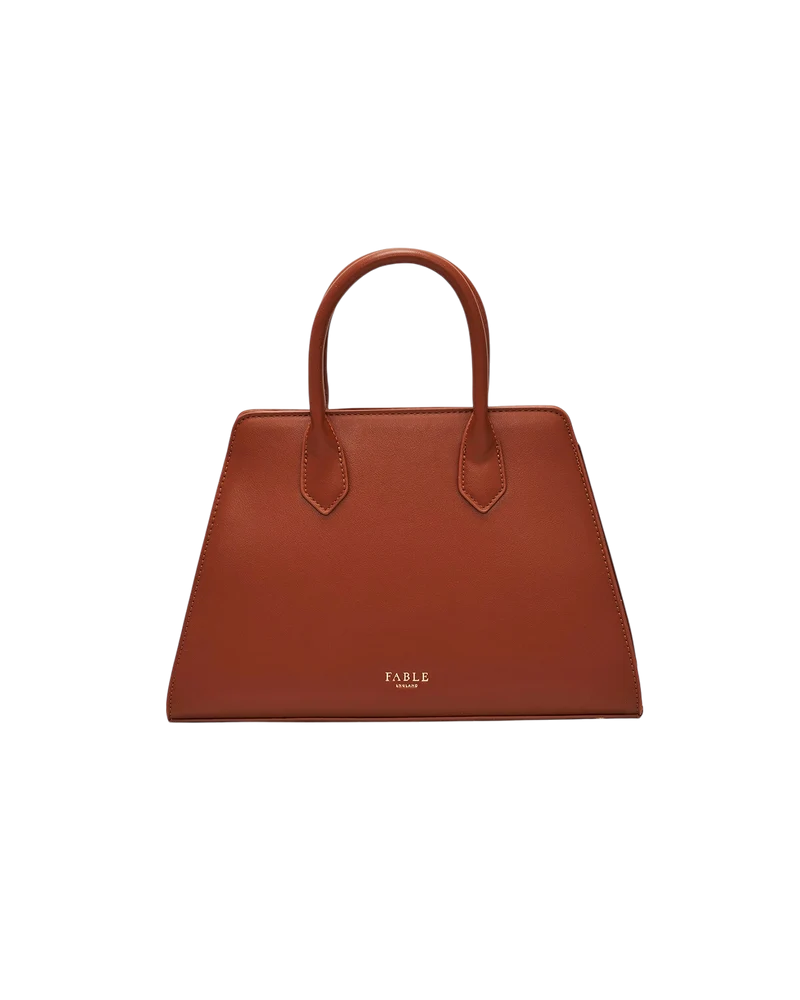Grace Structured Tote in Tan