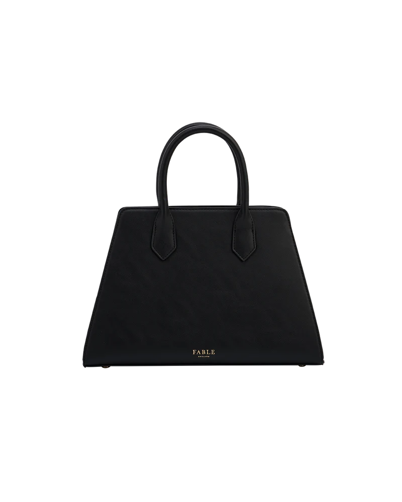 Grace Structured Tote Bag in Black