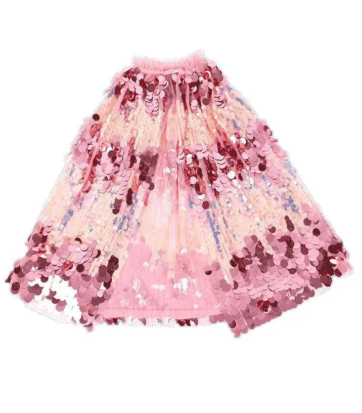 Cape pailleté rose
