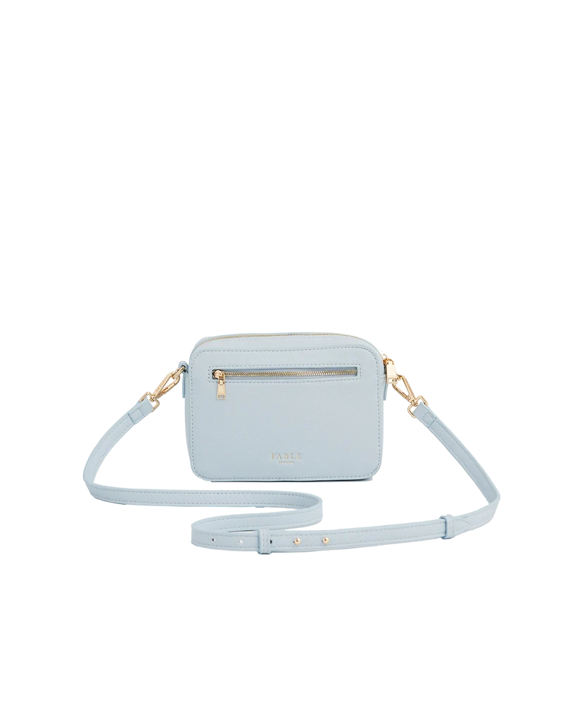 Charlotte Strawberry & Fawn Blue Embroidered Camera Bag