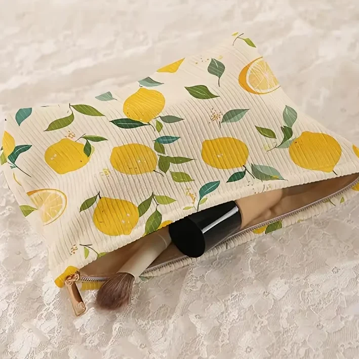 Trousse à maquillage | Velours Fleuri Esprit Zen