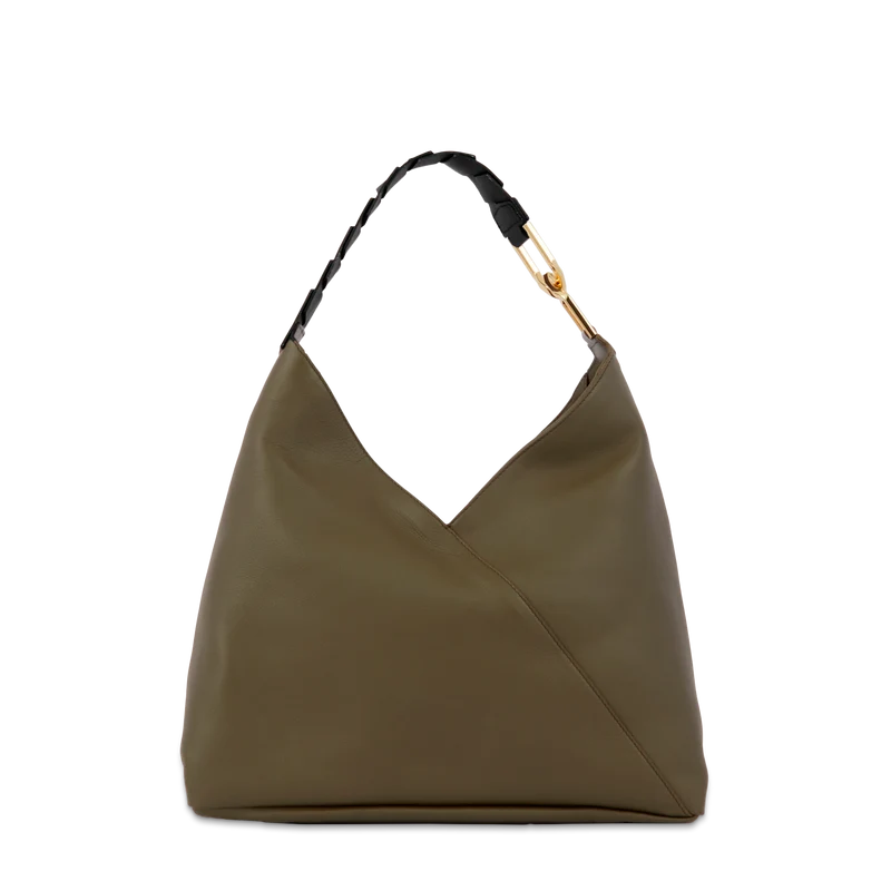 L Zip hobo bag