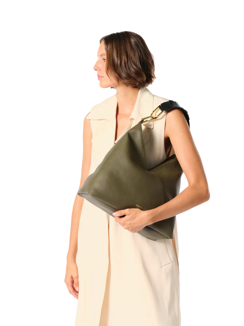 L Zip hobo bag