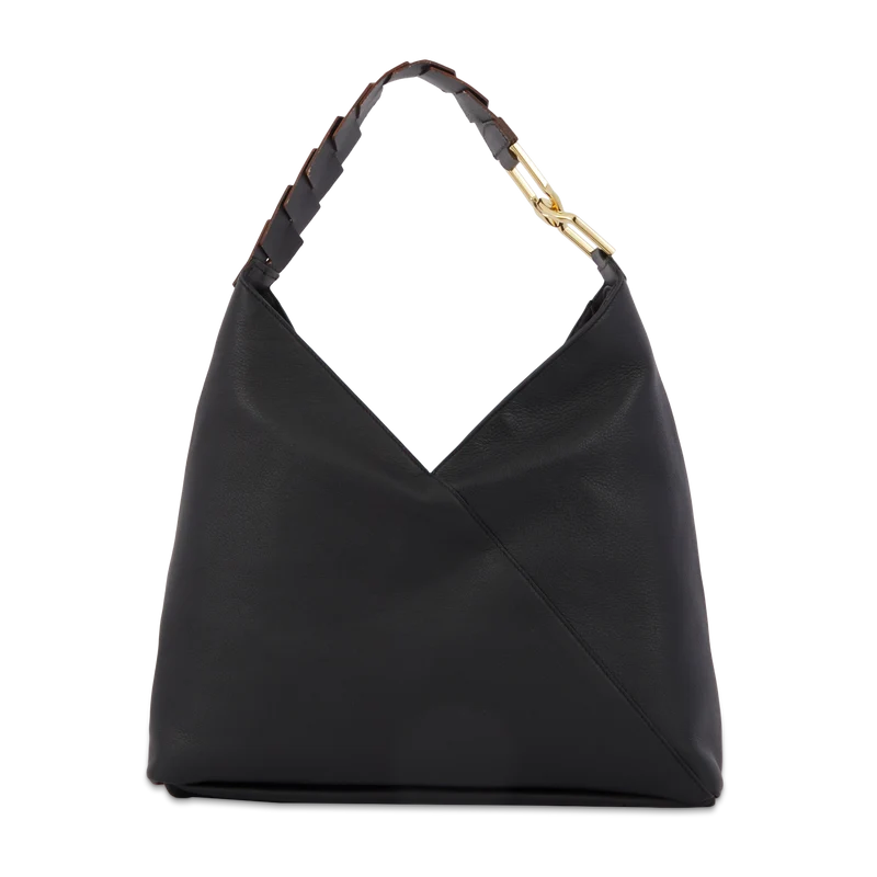 L Zip hobo bag
