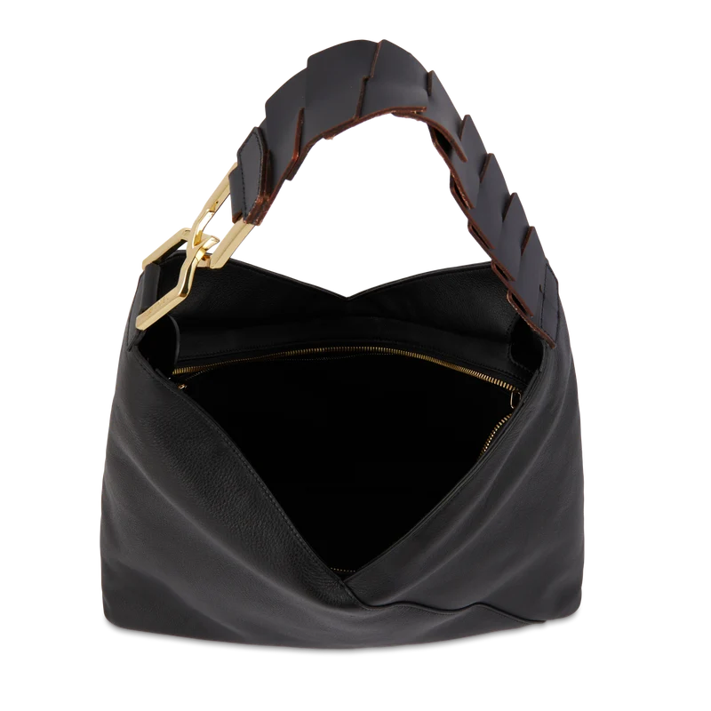 L Zip hobo bag