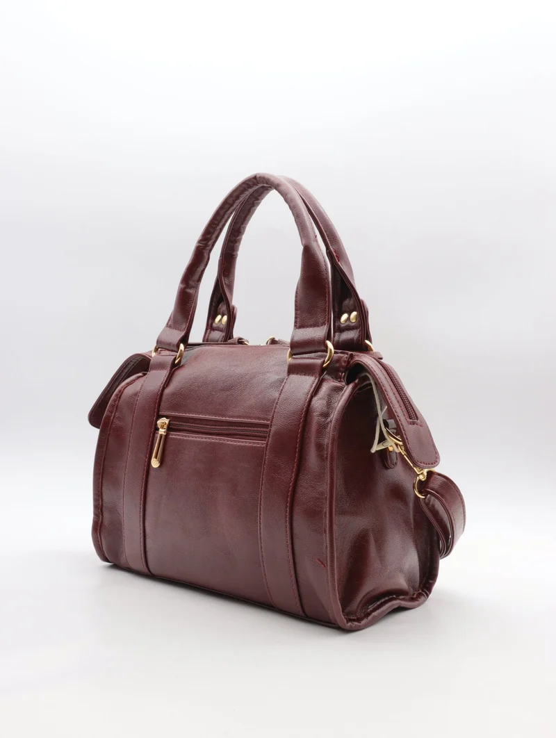 Sac à main Flora & Co – Style bowling chic & détails tressés-F9957